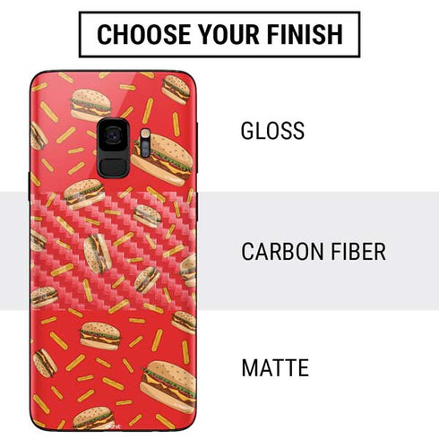 Burgers and Fries Galaxy S9 Skin